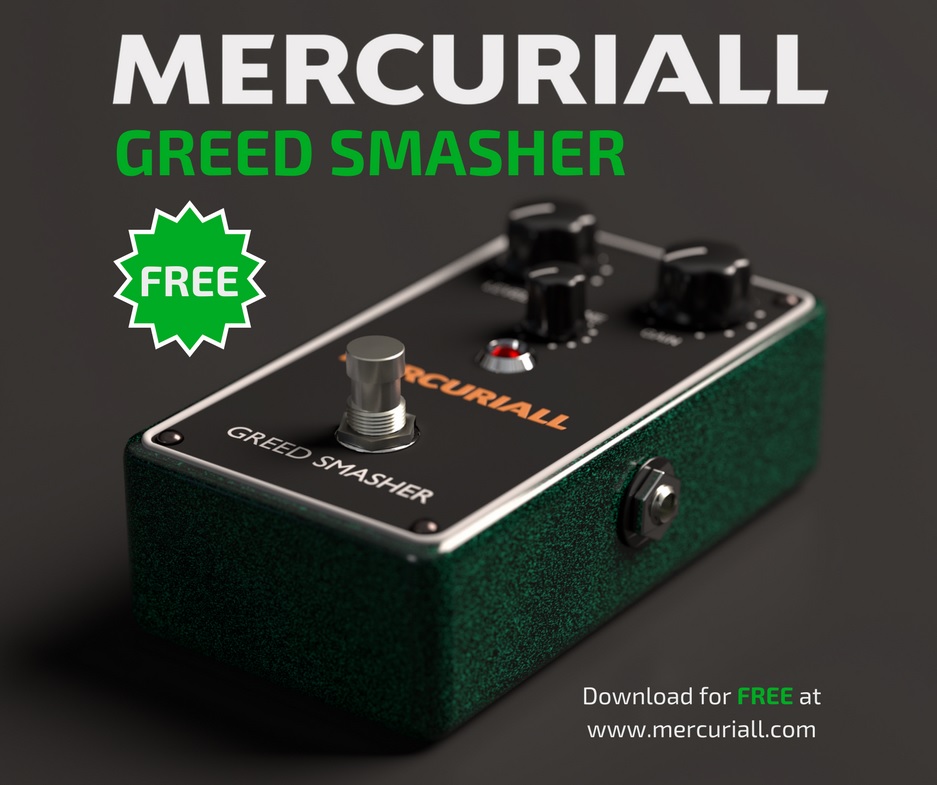 無料】Mercuriall AudioからオーバードライブペダルGRID SLAMMER