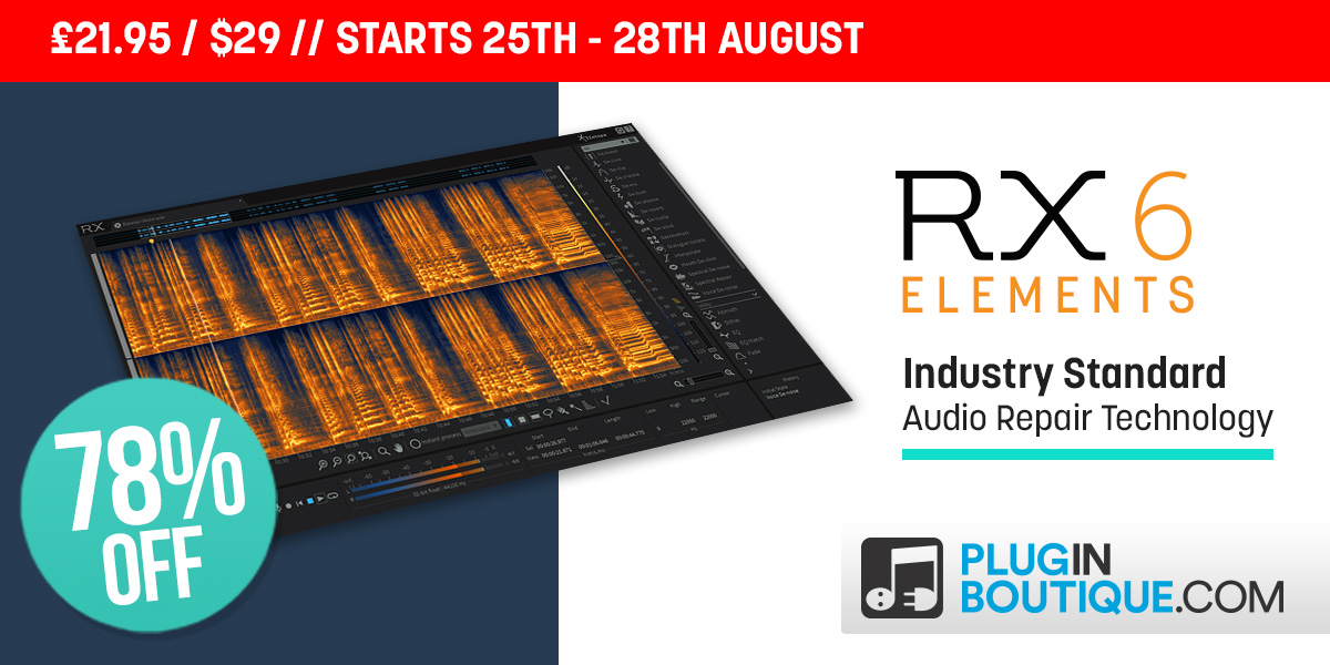 izotope RX6 Elements プラグイン レビュー】iZotope RX 6 Elementsの使い方とその効果は
