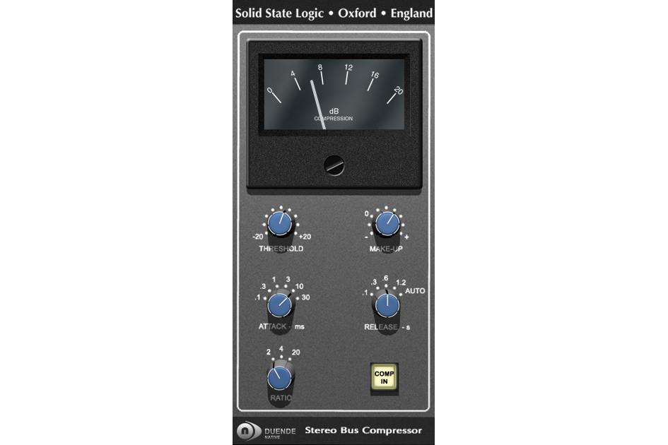 SSL本家のバスコンプレッサープラグイン「Duende Native Bus