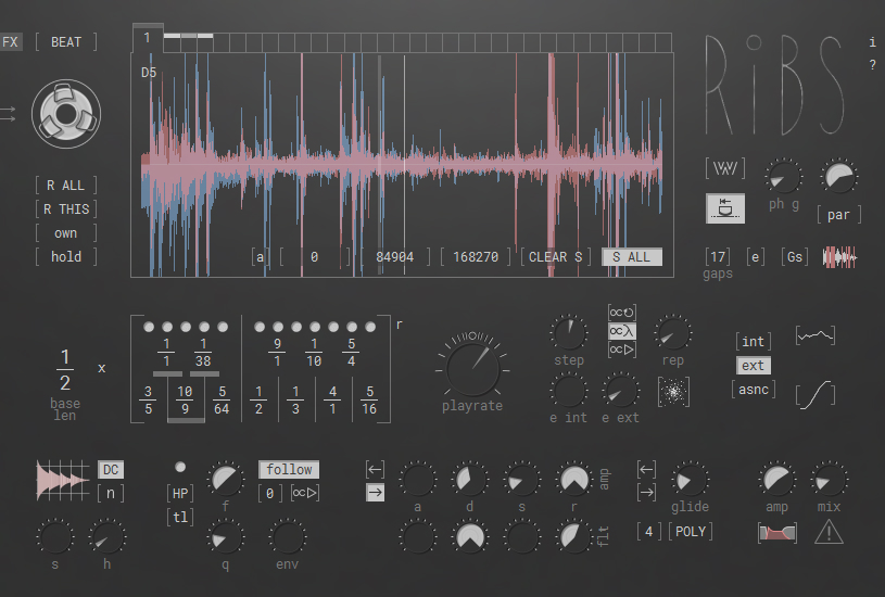 【無料】エフェクトプラグイン、Hvoya Audio「Ribs Granular」無償配布中！ Computer Music Japan