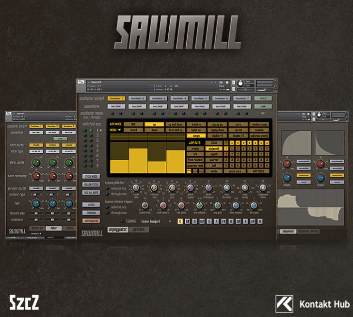 つのオシレーターを持つシンセサイザーSCCZSawmillリリース Computer Music Japan