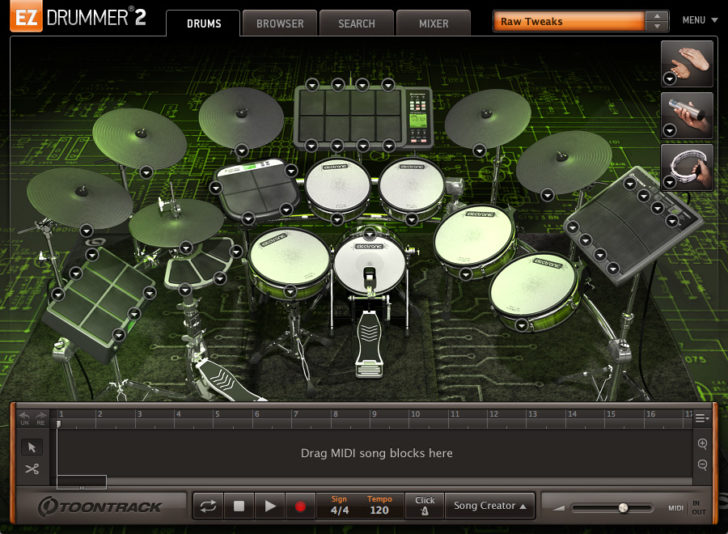 superior drummer 3 electronic drums