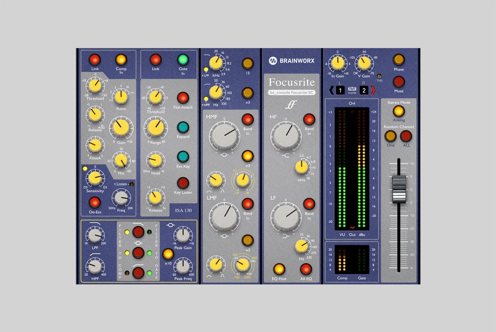 【Plugin Alliance】チャンネルストリップ、Brainworx「bx_console Focusrite SC」リリース