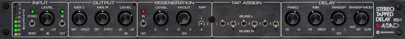 Plugin Alliance】ステレオタップディレイ「A/DA STD-1」リリース