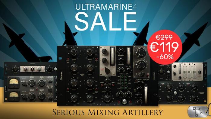 5種類のプラグインバンドル、Acustica Audio「Ultramarine4」が60％OFF
