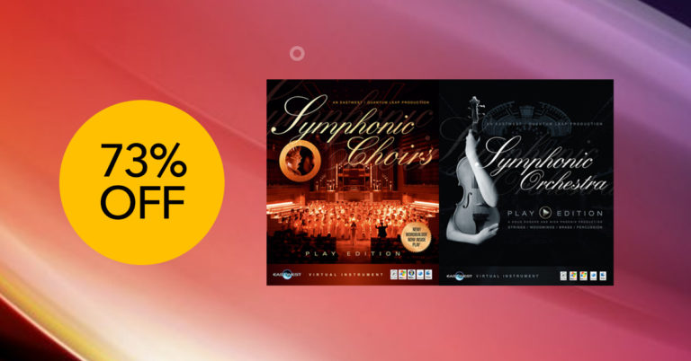 オケ音源とクワイア音源バンドル、EastWest「The Complete Scoring Package」が73