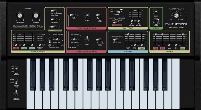 無料】The Realistic (Moog) MG-1を再現した、Cherry Audio