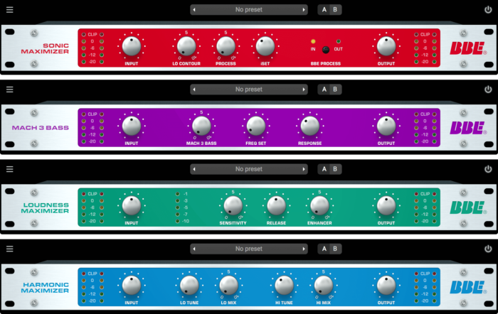4種類のプラグインバンドル、BBE Sound「Sonic Sweet V4」が75