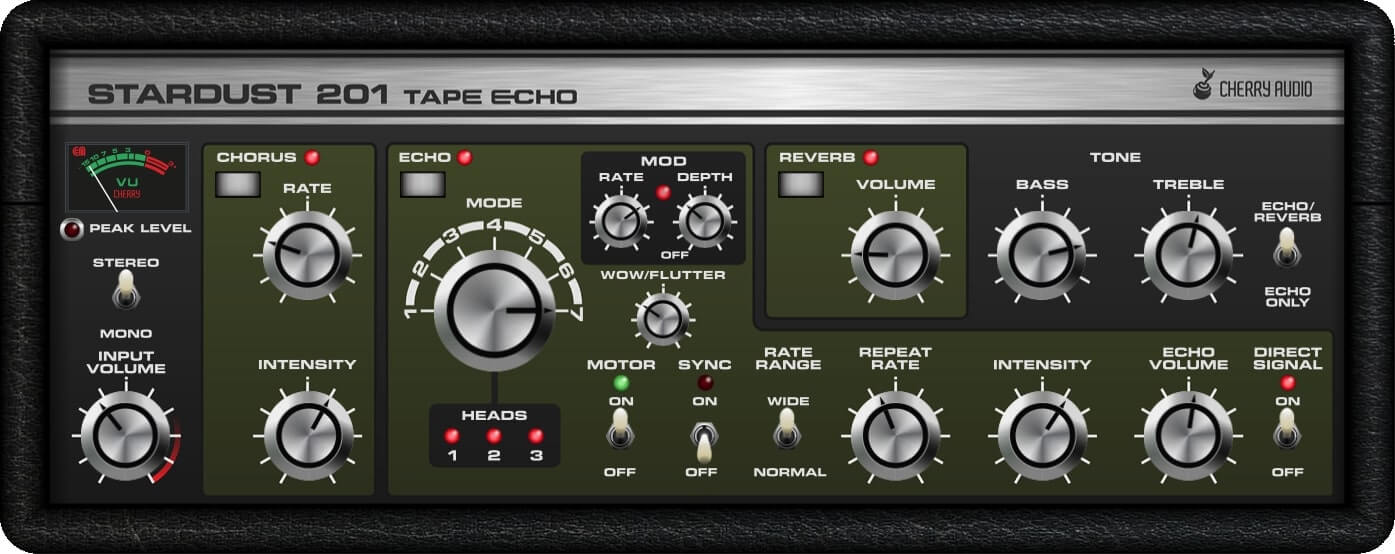 Roland Space Echo RE-201をエミュレートしたテープエコープラグイン 
