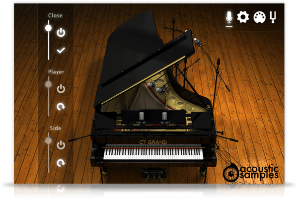 YAMAHA C7をベースにしたバーチャルピアノ音源、AcousticSamples「C7