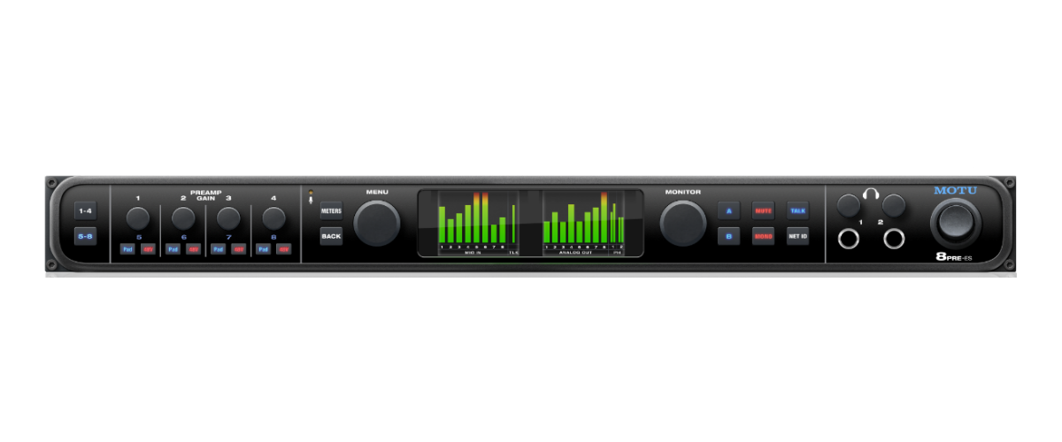 あらゆるスタジオギアの接続を実現する、MOTU「8PRE-ES」(デモ使用品