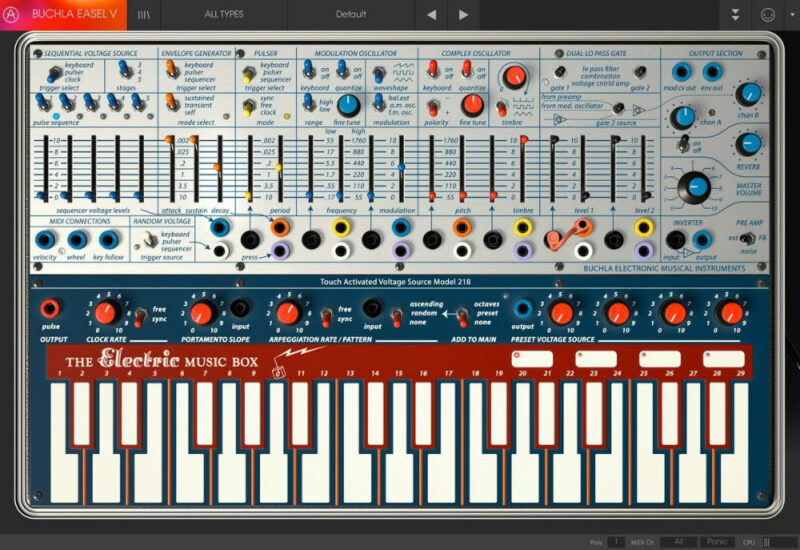 伝説のアナログセミモジュラーシンセサイザー、Arturia「Buchla Easel V」が50%OFF！ | Computer Music Japan