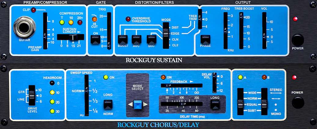 Rockman SustainorとChorus/Delayユニットを精巧にエミュレートした