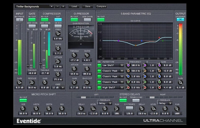 Eventideの伝説的なエフェクトのいくつかの機能を1つのプラグインにまとめた高精度のチャンネル・ストリップ、Eventide