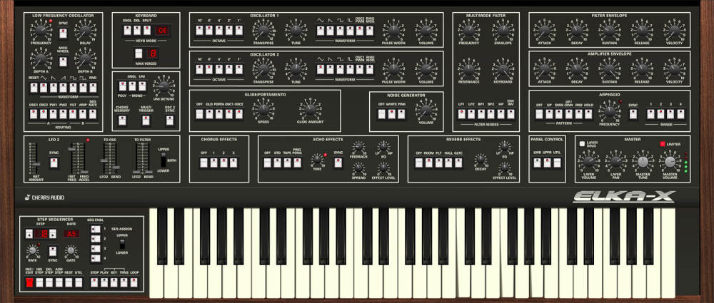 イタリアのアナログシンセElka Synthexをモデリングした、Cherry