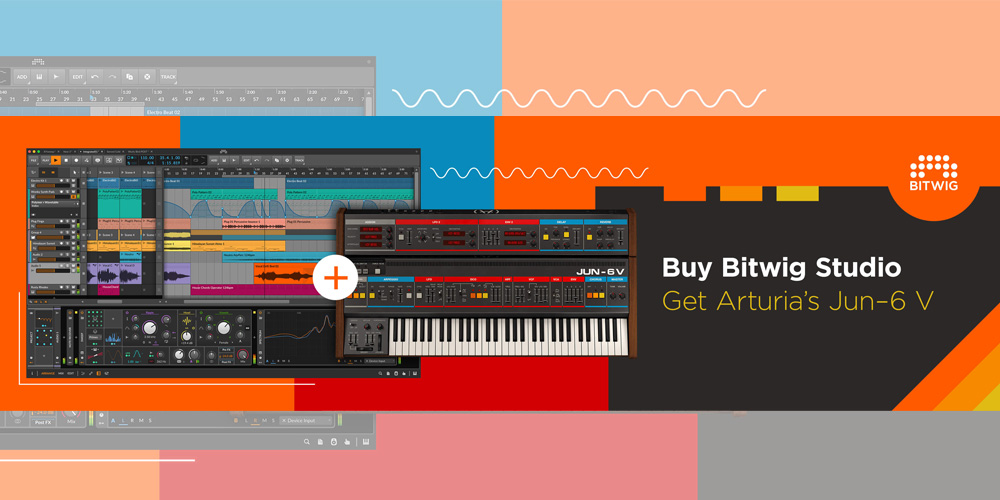 3/25まで】Bitwig Studioを購入すると、Arturiaのソフトシンセ