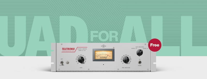 オプティカルコンプレッサーの名器を忠実にエミュレートした、Universal Audio「LA-2A Tube Compressor」(通常16,100円)無償配布開始！  | Computer Music Japan