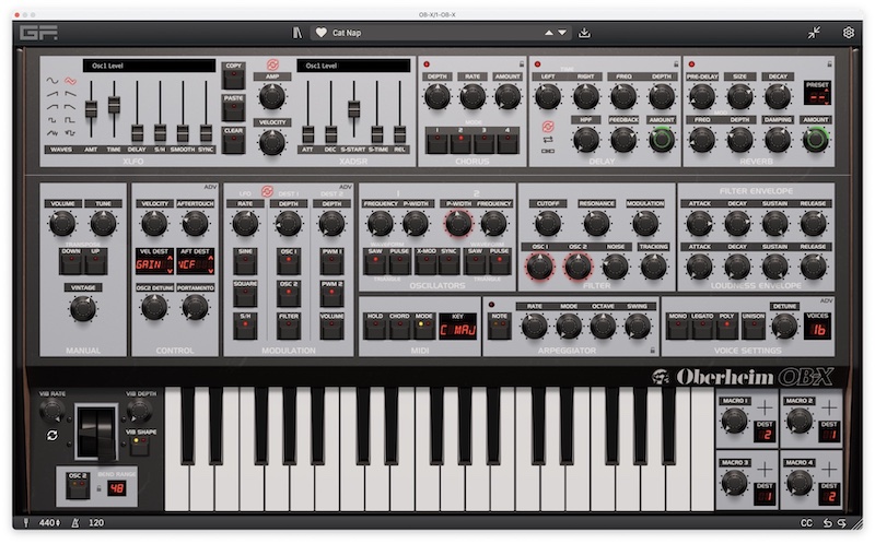 Oberheim OB-X – 名機の美を纏った現代仕様のクラシック、GForce「OB-X
