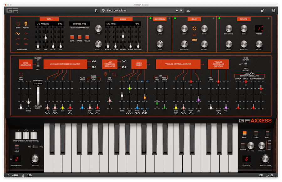 ARP Axxe(1975)に更なる機能を加えて現代版に進化した