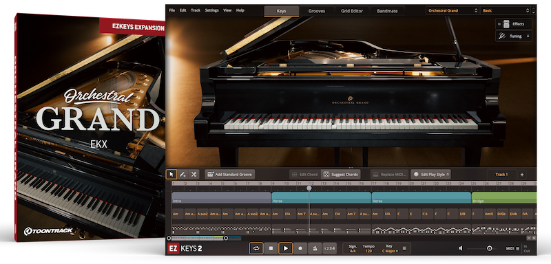 Steinway D-274を収録したコンサート・グランドEKX拡張音源