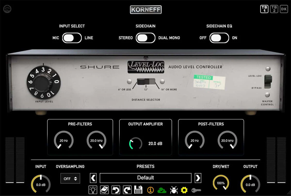 1960年代の名機SHURE M62V Level-Loc オーディオレベル