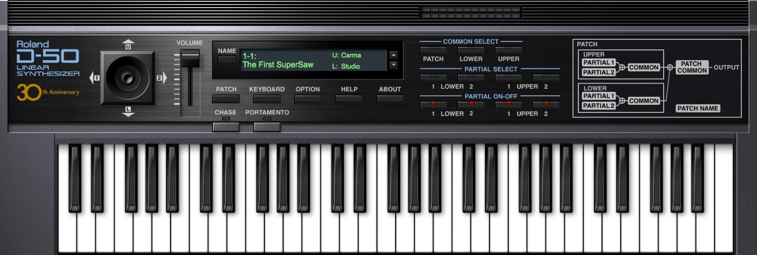 ローランド D-50 デジタルシンセサイザー Roland D-50 要修理品 LAシンセシスエンジンを搭載したデジタルシンセサイザーD-50を