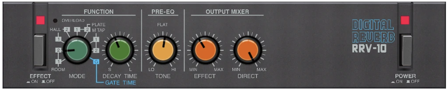 RRV-10 BOSS デジタル リバーブ ボス Boss RRV-10 Micro Rack Series Digital Reverb | Reverb