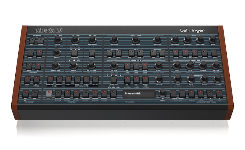 伝説的な”OB-Xa”のクラシックプリセットを搭載したUB-Xaのデスクトップ
