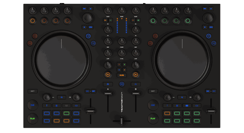 TRAKTOR DJ コントローラー 新世代のDJに向けて設計された2チャンネルDJコントローラー
