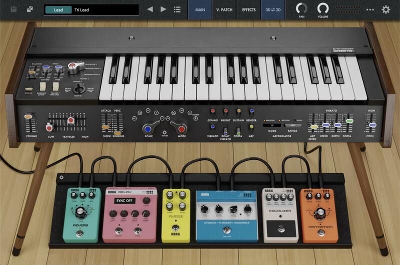 1973年に登場したKORG初の量産シンセサイザーminiKORG 700を再現した