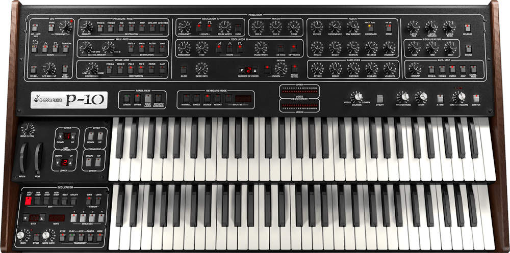 伝説の10ボイス・Prophet-10をエミュレートした、Cherry Audio「P-10