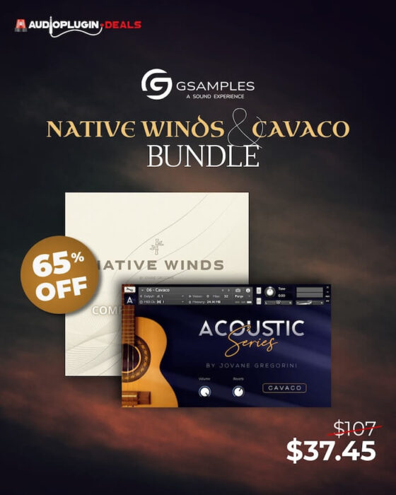 民族フルートとブラジルの伝統楽器カヴァキーニョを綿密にサンプリングした、GSamples「Native Winds & Cavaco ...