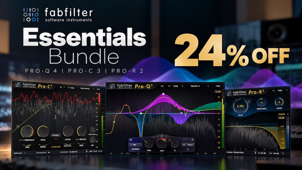 最も要求の厳しいエンジニアのためのハイエンド・コンプレッサープラグイン、FabFilter「Pro-C 3」が25%OFF！